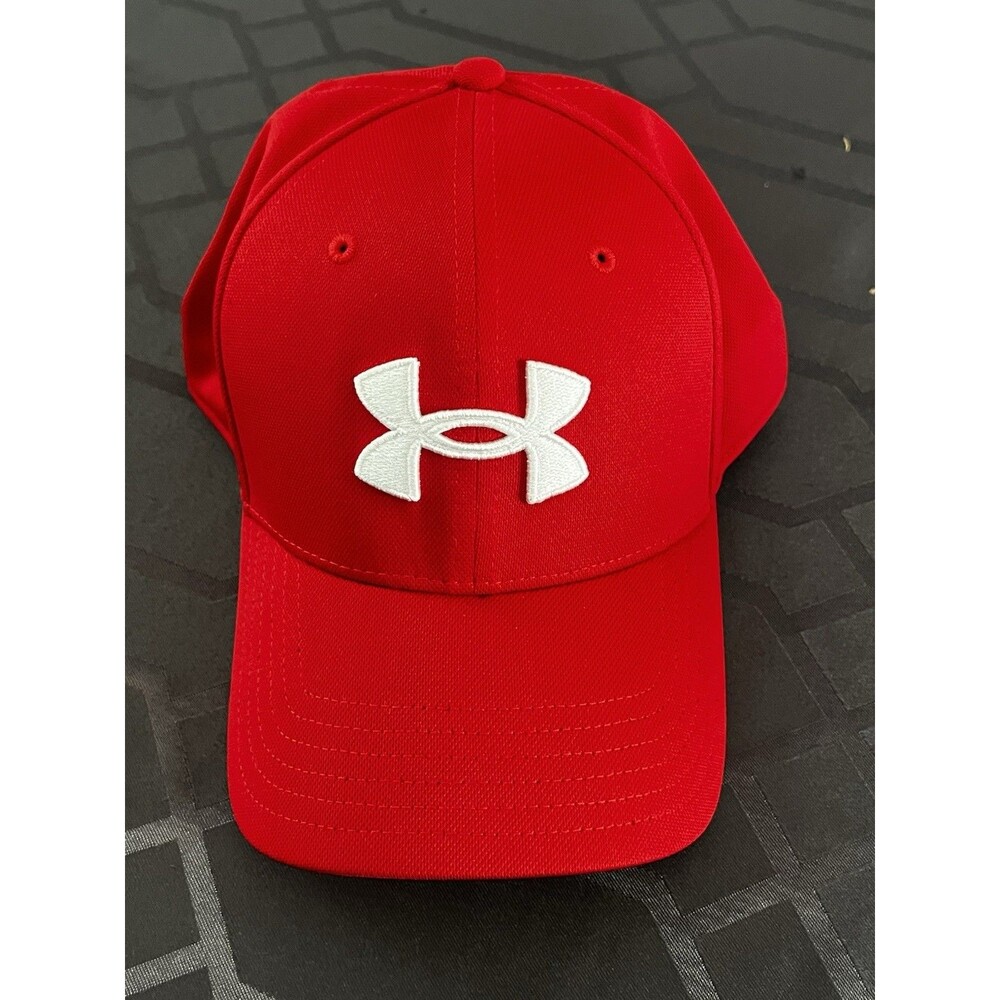 Under Armour Men's UA Red Blitzing Stretch Fit Cap Flex Hat USA Cap L/XL